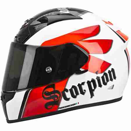 фото 3 Мотошлемы Мотошлем Scorpion Exo-710 Air Knight White-Red L