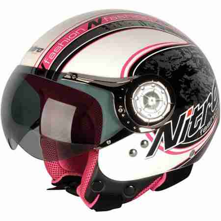 фото 1 Мотошлемы Мотошлем Nitro X546-AV Blade Pearl White-Pink-Black L