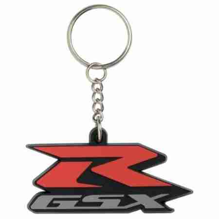 фото 1 Красивые мелочи (подарки мотоциклисту) Брелок Suzuki GSX-R лого Red-Grey