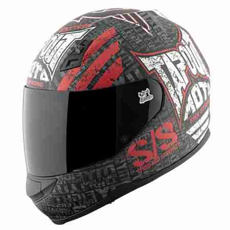 фото 1 Мотошлемы Мотошлем Speed and Strength SS700 Tapout Black-Red-White XL