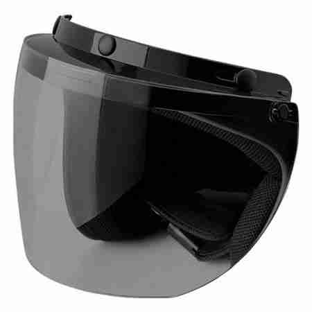 фото 1 Визоры для шлемов Визор Rocc для открытых мотошлемов на кнопках Jet Smoke
