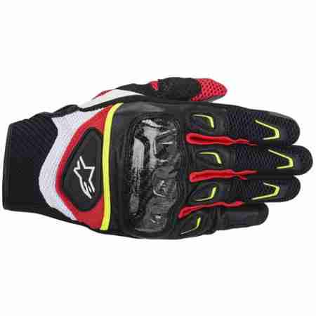 фото 1 Мотоперчатки Мотоперчатки Alpinestars SMX-2 Air Carbon Black-Red-Yellow S (2014)