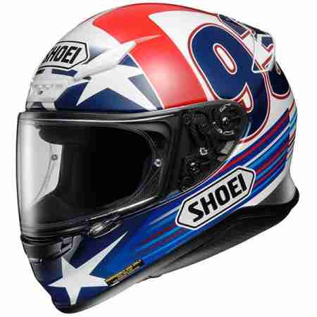 фото 1 Мотошлемы Мотошлем Shoei NXR Indy Marquez TC-2 Blue-Red-White S