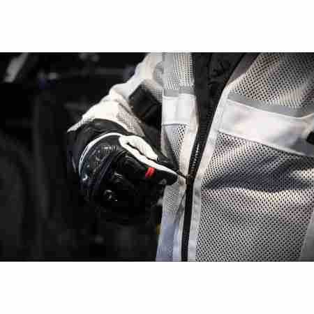фото 6 Мотоперчатки Мотоперчатки кожаные Revit Chevron Black-White S