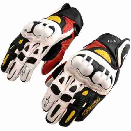 фото 2 Мотоперчатки Мотоперчатки кожаные Alpinestars GPX Black-Red-Yellow S