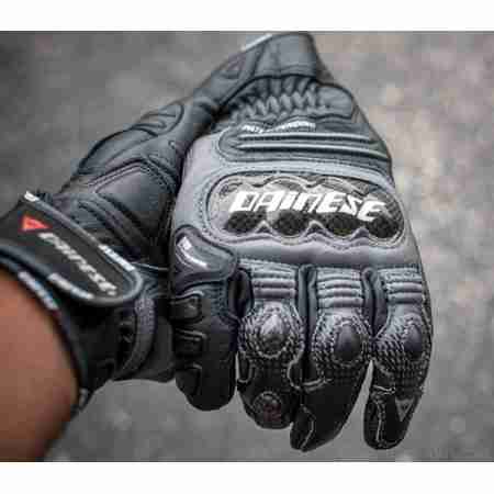 фото 2 Мотоперчатки Мотоперчатки кожаные Dainese Carbon Cover S-ST Black S