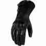 фото 1 Мотоперчатки Мотоперчатки женские Icon Hella Kangaroo Long Leather Black XS