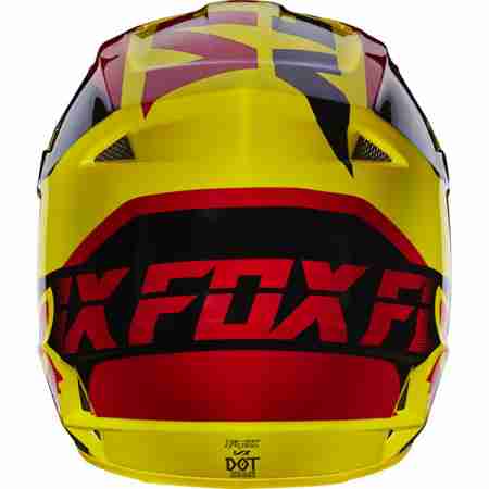 фото 4 Мотошлемы Мотошлем FOX V1 Mako Helmet Ece Yellow XL
