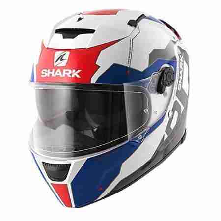 фото 3 Мотошлемы Мотошлем SHARK Speed-R 2 Sauer II White-Red-Blue L