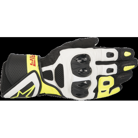 фото 1 Мотоперчатки Мотоперчатки кожаные Alpinestars SP Air Black-White-Yellow L (2016)