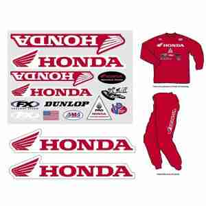 Набір термонаклейок Factory Effex Rider Iron On-Honda