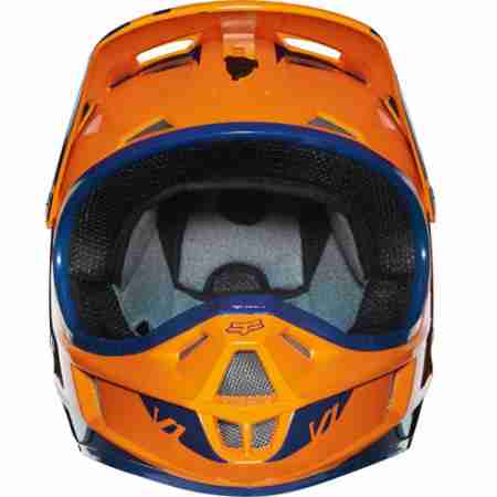 фото 3 Мотошлемы Мотошлем детский Fox V1 Race Orange-Blue YS