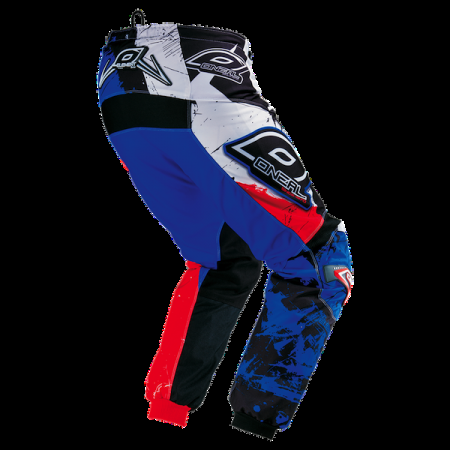 фото 2 Кроссовая одежда Мотоштаны Oneal Element Shocker Black-Blue-Red 46
