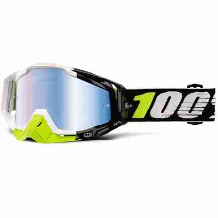 фото 1 Кроссовые маски и очки Мотоочки 100% Racecraft Goggle Emrata - Mirror Blue Lens