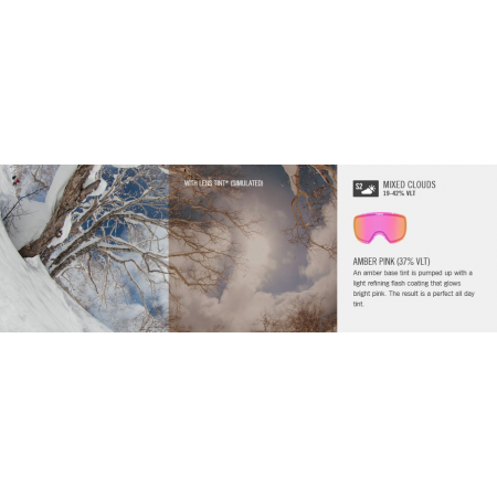 фото 3 Гірськолижні і сноубордические маски Гірськолижна маска Giro Charm Flash White-Berry Beaded Amber Pink 37