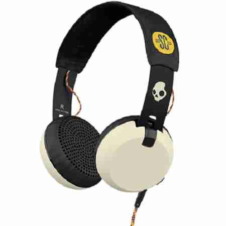 фото 1  Навушники дротові закриті Skullcandy Grind On-Ear W/Tap Tech Black-Cream
