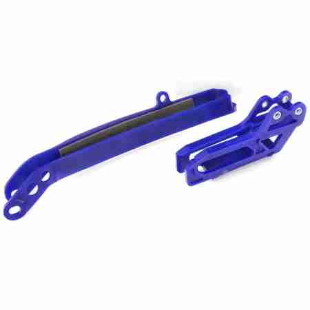 фото 1 Заміна пластика на кросові мотоцикли дубль с ист Пастка+слайдер ланцюга Polisport Kit Chain Guide+Chain Slider YZ250/450F(09-13) Blue