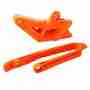 фото 1 Слайдери (Крашпеди) Пастка+слайдер ланцюга Polisport Kit Chain Guide+Chain Slider+Sliding Piece SX(11) Orange
