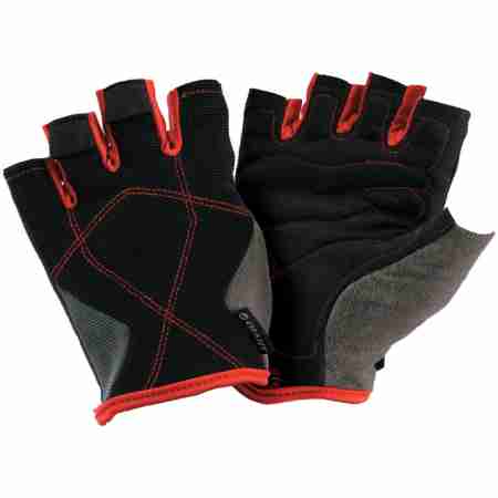 фото 1  Велоперчатки без пальцев Giant Sport Black-Red 2XL