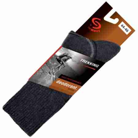 фото 3  Шкарпетки InMove Trekking Deodorant Graphite-Grey 35-37