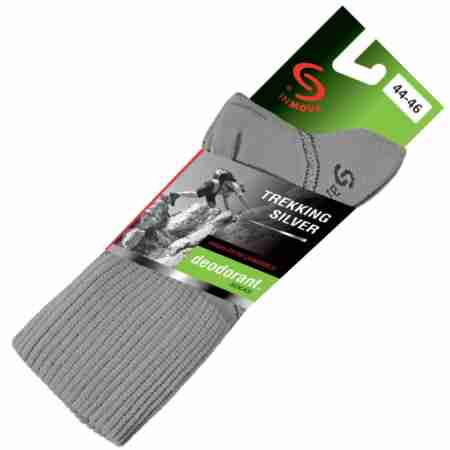 фото 3  Шкарпетки InMove Trekking Deodorant Silver Light Grey 35–37