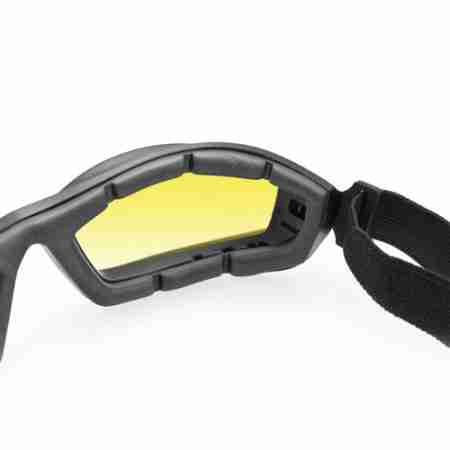 фото 4 Кросові маски і окуляри Мотоокуляри Bobster Bala Matte Black / Yellow Lens