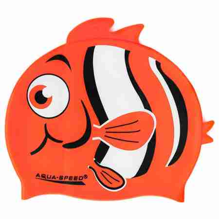 фото 1  Шапочка для плавания детская Aqua-Speed Zoo Nemo Orange One Size