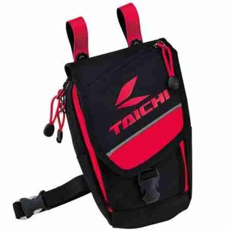 фото 1 Мотокофри, сумки для мотоциклів Сумка на стегно RS-Taichi Belt Pouch Black-Red 1,5L M