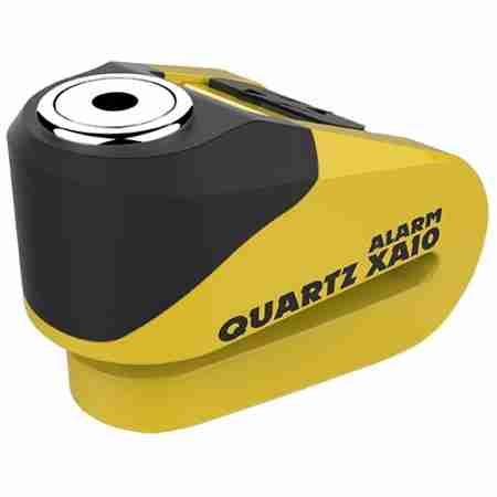 фото 1 Мотозамки Мотозамок Oxford Quartz Alarm XA10 disc lock (10mm pin) Yellow-Black
