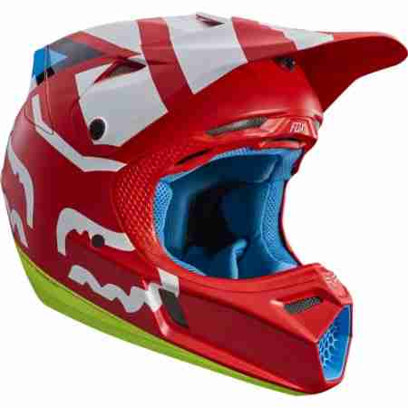 фото 2 Мотошлемы Мотошлем Fox V3 Creo Helmet Red S