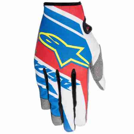 фото 1 Мотоперчатки Мотоперчатки Alpinestars Racer Supermatic Gloves Blue-Red-White M