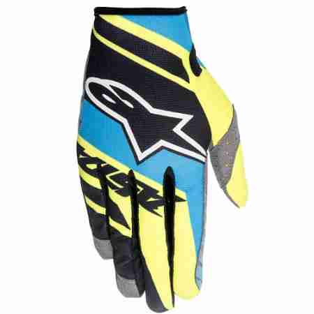 фото 1 Моторукавички Моторукавички Alpinestars Racer Supermatic Gloves Black-Blue-Yellow XL