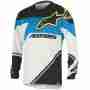 фото 1 Кросовий одяг Мотоджерсі Alpinestars Racer Supermatic Jersey Black-Cyan-White L