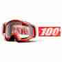 фото 1 Кроссовые маски и очки Мотоочки 100% Racecraft Fire Red - Clear Lens