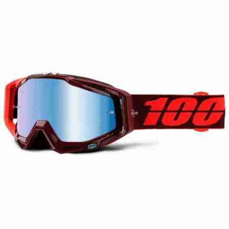фото 1 Кросові маски і окуляри Мотоокуляри 100% Racecraft Kikass - Mirror Blue Lens