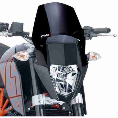 фото 1 Ветровые стекла для мотоциклов (cпойлеры) Ветровое стекло Puig New Generation Sport 690 Duke 12-15 Black