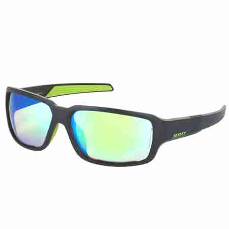 фото 1  Спортивные очки Scott Obsess ACS Black Matt-Neon Green-Green Chrome