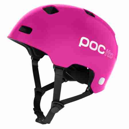 фото 1  Велошлем детский POC POCito Crane Fluorescent Pink M-L