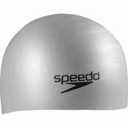 фото 2  Шапочка для плавания Speedo Plain Moulded Silicone Cap Chrome (2017)