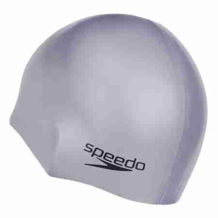 фото 4  Шапочка для плавання Speedo Plain Moulded Silicone Cap Chrome