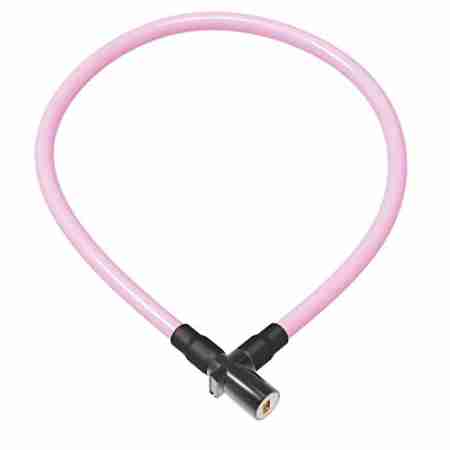 фото 1  Велозамок OnGuard Lightweight Key Coil Cable Lock 150см х 8мм Pink