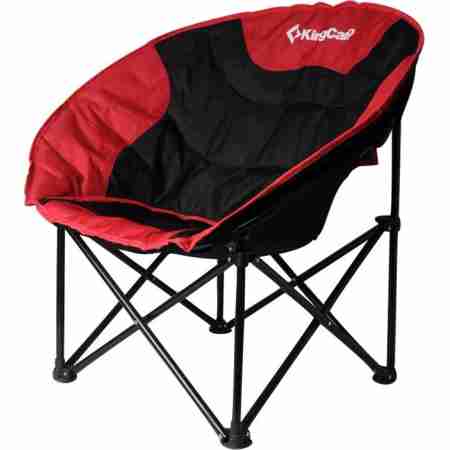 фото 1  Розкладне крісло KingCamp Moon Leisure Chair Black-Red