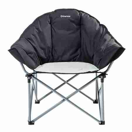 фото 2  Розкладне крісло KingCamp Heavy Duty Steel Folding Chair Black-Grey
