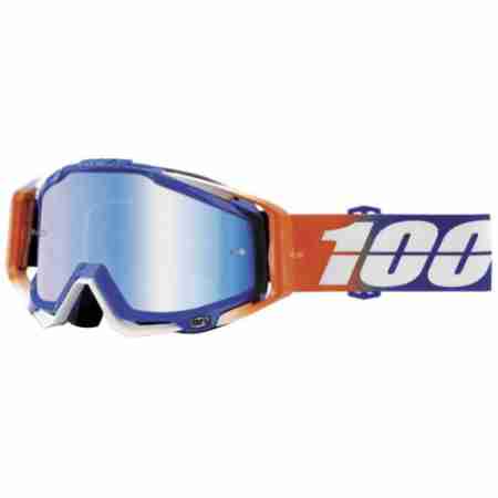 фото 1 Кроссовые маски и очки Мотоочки 100% Racecraft Goggle Roxburry - Mirror Blue Lens