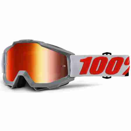 фото 1 Кросові маски і окуляри Мотоокуляри 100% Accuri Google Solberg - Mirror Red Lens