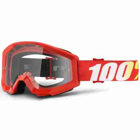 фото 1 Кросові маски і окуляри Мотоокуляри 100% Strata Moto Goggle Furnace - Clear Lens