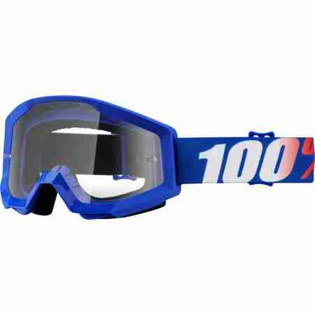 фото 1 Кросові маски і окуляри Мотоокуляри 100% Strata Moto Goggle Nation - Clear Lens