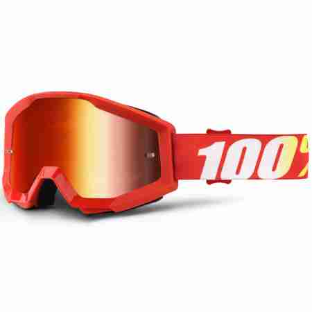 фото 1 Кросові маски і окуляри Мотоокуляри 100% Strata Goggle Furnace - Mirror Red Lens