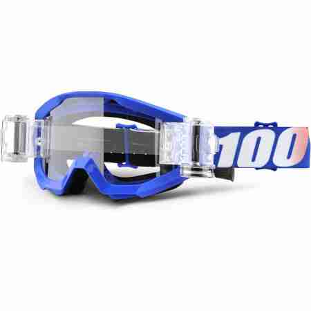 фото 1 Кросові маски і окуляри Мотоокуляри 100% Strata Mud Goggle Nation - Clear Lens