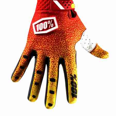фото 3 Мотоперчатки Мотоперчатки 100% Ridefit Glove Red-Yellow M